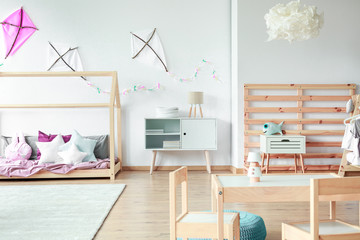 Open space interior for kids