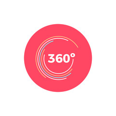 360 Degrees Angle Icon