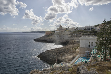 The town of Santa Cesarea Terme
