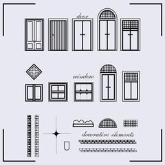 Obraz premium card with the image of the buildings. Houses and scooter. can be used for the design of websites, postcards, etc.