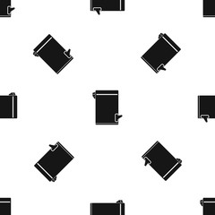 Trash can pattern seamless black