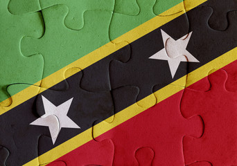 Saint Christopher and Nevis flag puzzle