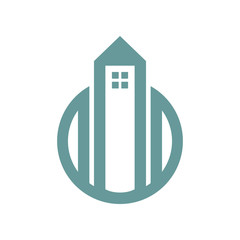 Tower Housing Simple Graphic