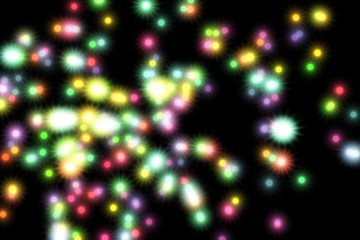 Neon luminous lights illustration. Design pattern for background