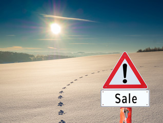 SALE, Warndreieck Marketing