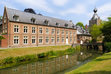 Fototapeta na wymiar side view of Arenberg castle at leuven Belgium