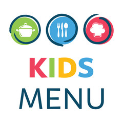 Creative kids menu design template