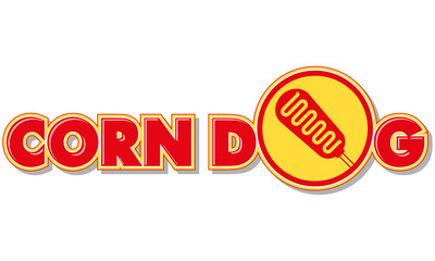 Corn dog vector