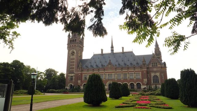 Peace Palace in the Hague, the Netherlands.