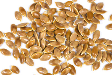 Seeds of pumpkin on isolation