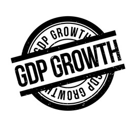 GDP Growth rubber stamp. Grunge design with dust scratches. Effects can be easily removed for a clean, crisp look. Color is easily changed.