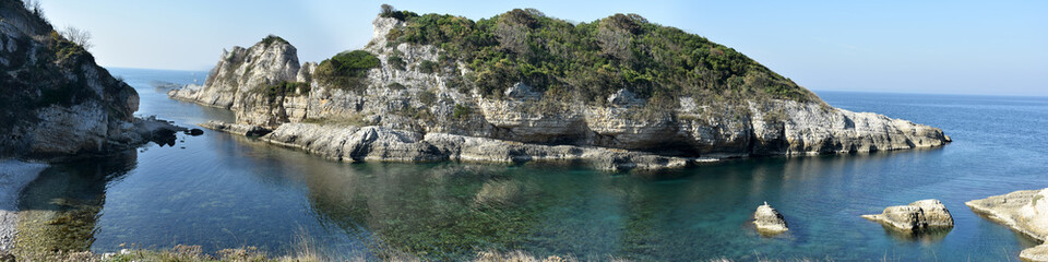 Panoramic Beach and Rocks