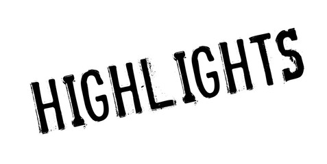 Highlights rubber stamp. Grunge design with dust scratches. Effects can be easily removed for a clean, crisp look. Color is easily changed.