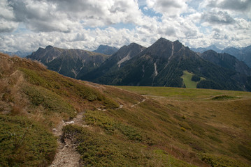 Obraz premium View of Dolomites from Mount Kronplatz, Italy