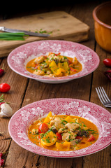 Chicken curry vegetable delish food