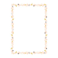 Vector floral frame