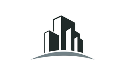Fototapeta premium town skyscraper logo
