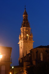 Fototapeta premium night at the Cathedral of Santo Domingo de la Calzada, La Rioja, Spain