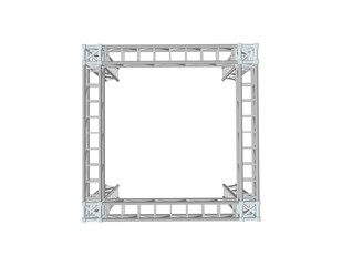 Truss construction. Isolated on white background. 3D Vector illustration.