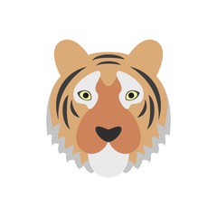 Tiger icon on the white background.
