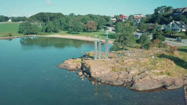 Swords in Rock, Sverd i fjell - Aerial shot