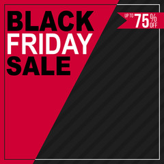 Black friday sale banner with copy space