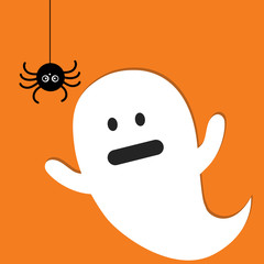 Halloween ghost  icon vector