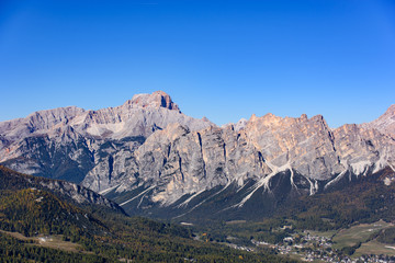 Golden Panoramas. Dolomites.