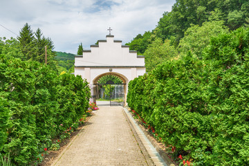Beocin, Serbia July 22, 2017: The Beocin monastery is a Serbian Orthodox monastery, located just outside Beočin, on Fruška Gora mountain in the northern Serbian province of Vojvodina.