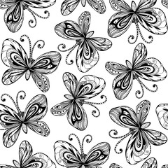 Seamless butterfly pattern