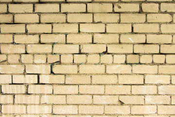 Old yellow bick wall