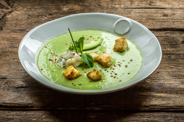 Delicious appetizing soup