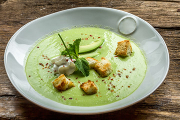Delicious appetizing soup