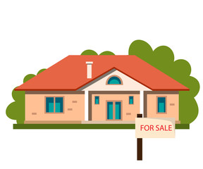 House icon sale isolated on white background.