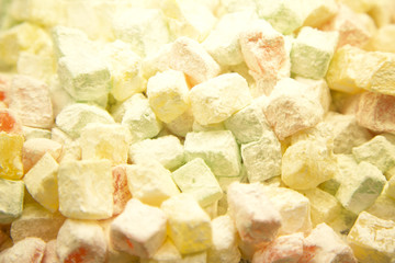 Traditional turkish delight Rahat lokum