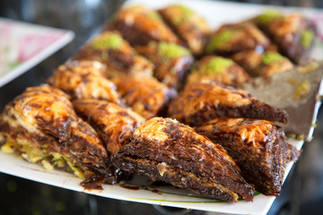 A slice of chocolate cake