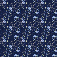 薔薇の花　シームレスパターン