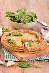 Spinach tart. 