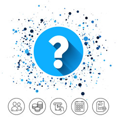 Question mark sign icon. Help symbol.