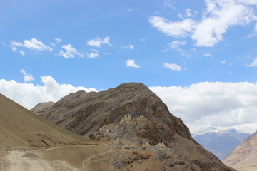 beautiful mountain landscape. wild nature of northern india