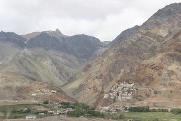 beautiful mountain landscape. wild nature of northern india