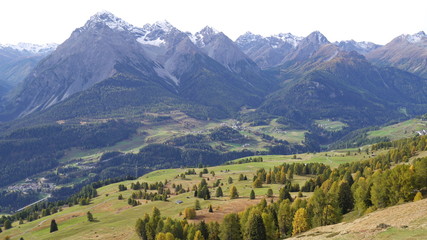 Fototapeta premium Schweiz Unterengadin 2