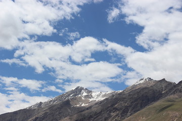 beautiful mountain landscape. wild nature of northern india