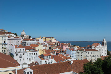 Fototapeta na wymiar Aerial view of Lisbon, Portugal.