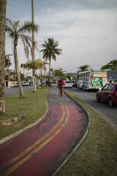 Ciclovia em Santos - São Paulo - Brasil
