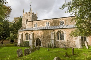 Fototapeta na wymiar St Peters church, Upwood, Cambridgeshire