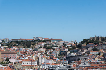 Fototapeta na wymiar Aerial view of Lisbon, Portugal.