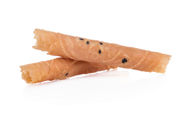 tong muan snack thailand on white blackground