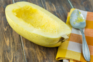 Raw spaghetti squash.