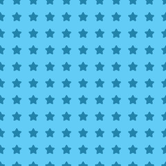 Nice cartoon star pattern with different stars icons on dark background